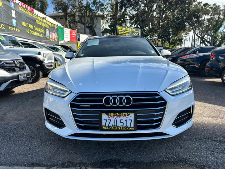 WHITE, 2018 AUDI A5 Image 2