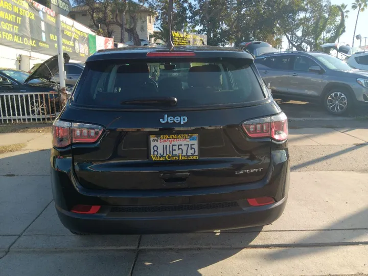 BLACK, 2019 JEEP COMPASS Image 8