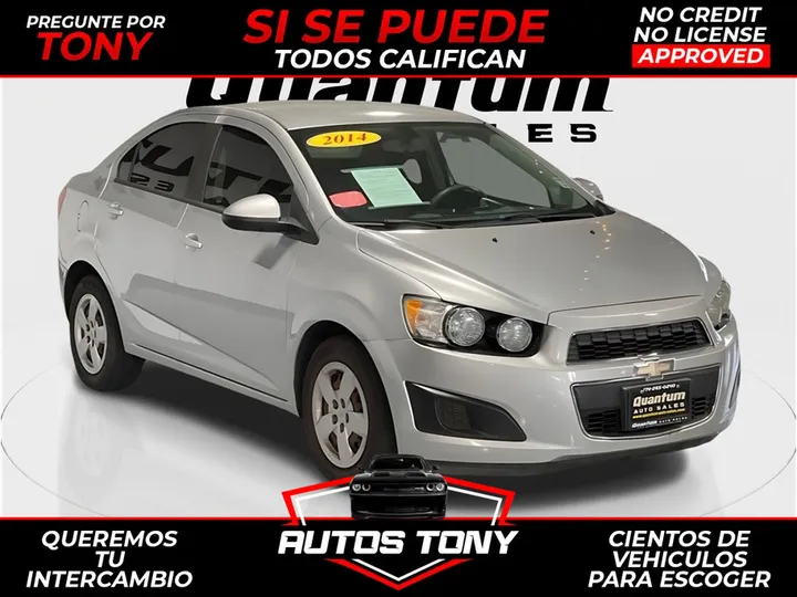 SILVER, 2014 CHEVROLET SONIC Image 1