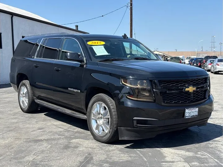 BLACK, 2015 CHEVROLET SUBURBAN Image 7