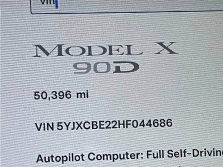 BLUE, 2017 TESLA MODEL X Image 17