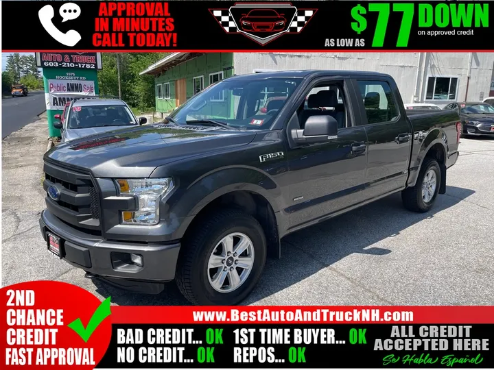 GREY, 2015 FORD F150 Image 1