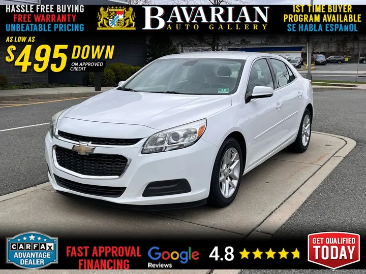 White, 2015 Chevrolet Malibu Image 1