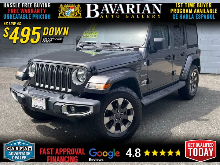 Gray, 2018 Jeep Wrangler Unlimited Image 1