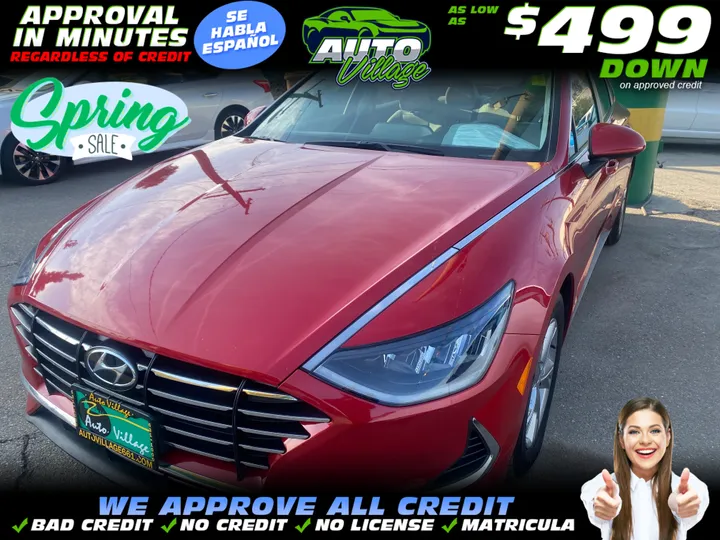 RED, 2021 HYUNDAI SONATA Image 1