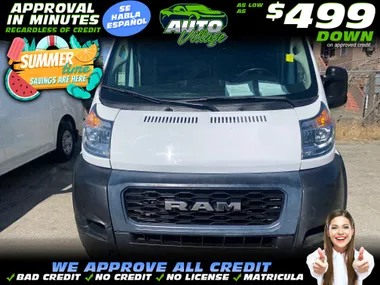 WHITE, 2020 RAM PROMASTER CARGO VAN Image 