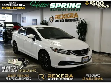 WHITE, 2013 HONDA CIVIC Image 