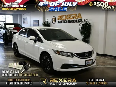 WHITE, 2013 HONDA CIVIC Image 