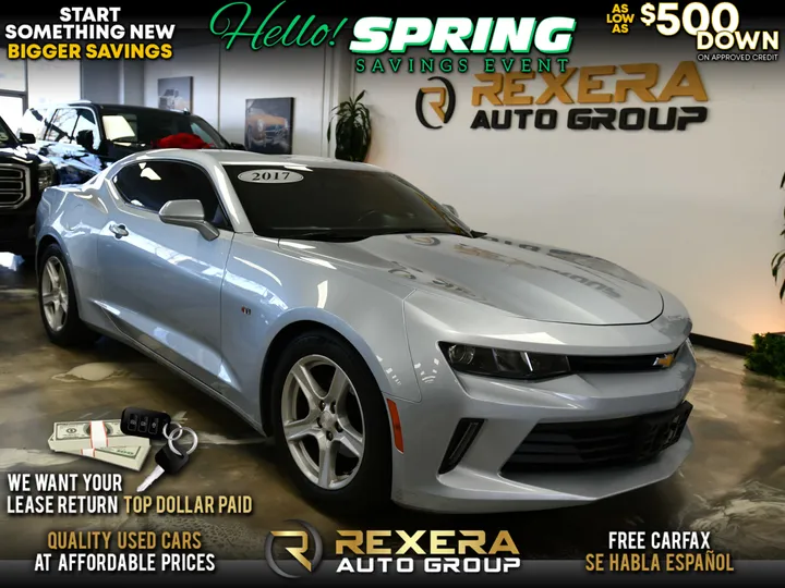 SILVER, 2017 CHEVROLET CAMARO Image 1