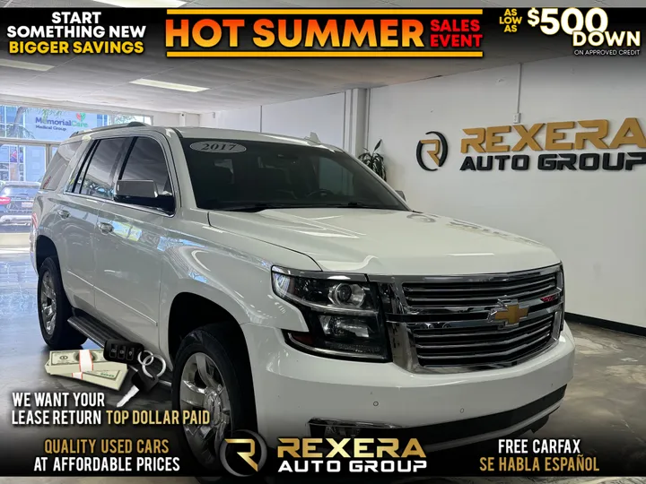 WHITE, 2017 CHEVROLET TAHOE Image 1