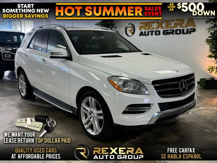 WHITE, 2015 MERCEDES-BENZ M-CLASS Image 1