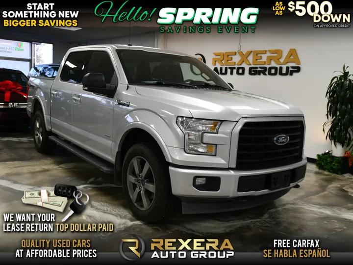 SILVER, 2017 FORD F150 SUPERCREW CAB Image 1