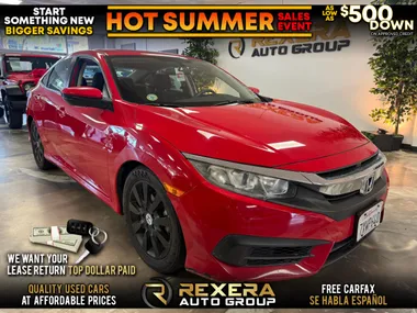 RED, 2017 HONDA CIVIC Image 