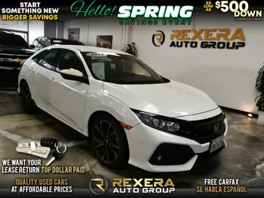 WHITE, 2019 HONDA CIVIC Image 4