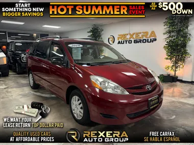 RED, 2010 TOYOTA SIENNA Image 