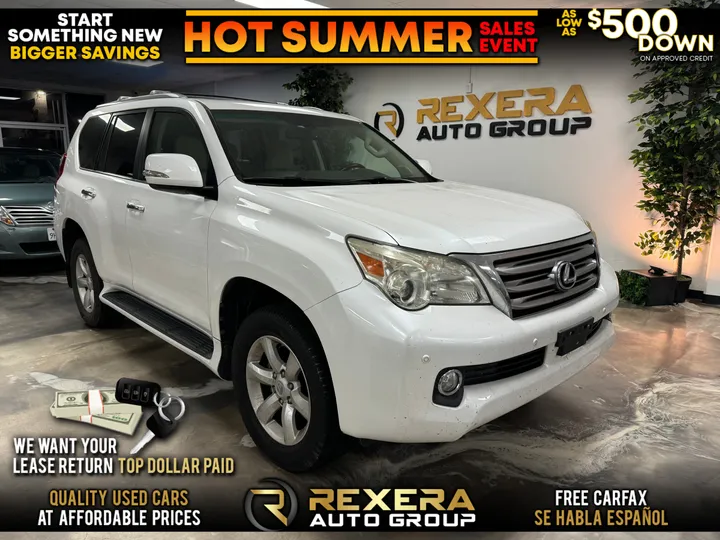 WHITE, 2010 LEXUS GX Image 1