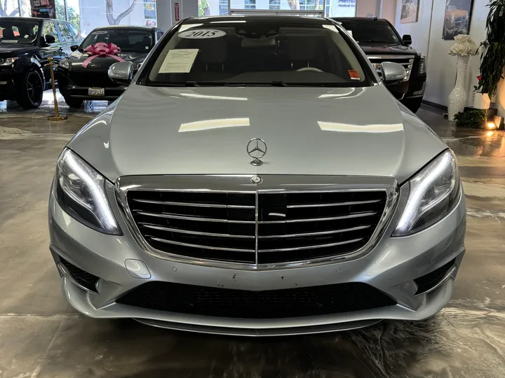 BLUE, 2015 MERCEDES-BENZ S-CLASS Image 2