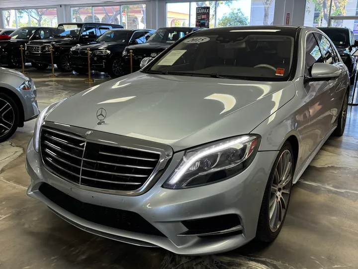 BLUE, 2015 MERCEDES-BENZ S-CLASS Image 3