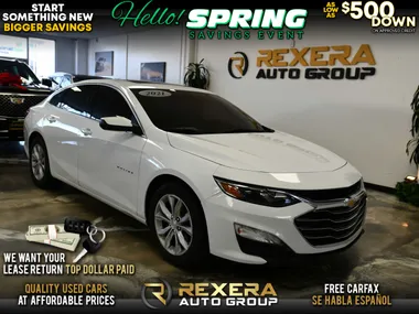 WHITE, 2021 CHEVROLET MALIBU Image 