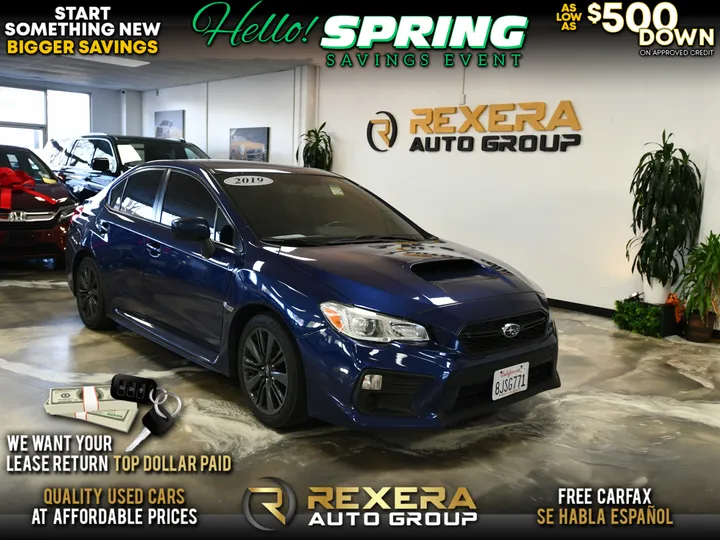 BLUE, 2019 SUBARU WRX Image 1