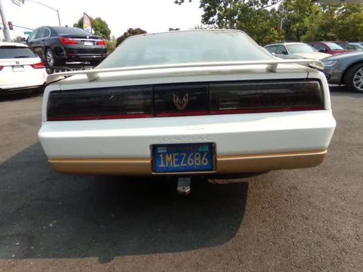 WHITE/GOLD, 1985 PONTIAC FIREBIRD TRANS AM Image 4