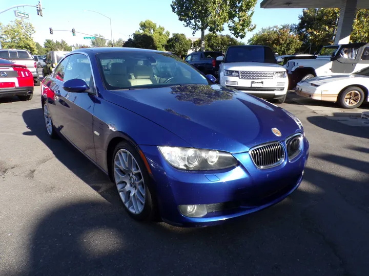 BLUE, 2007 BMW 3 SERIES Image 3