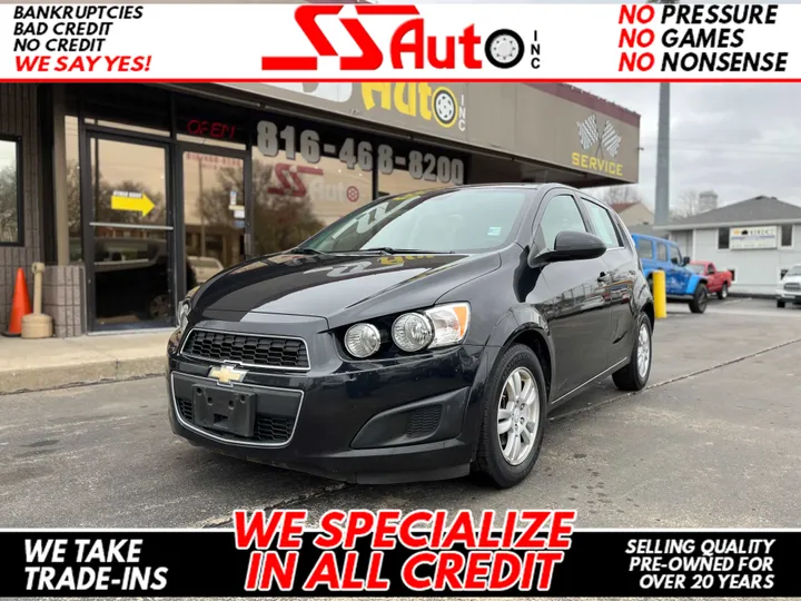 BLACK, 2013 CHEVROLET SONIC Image 1