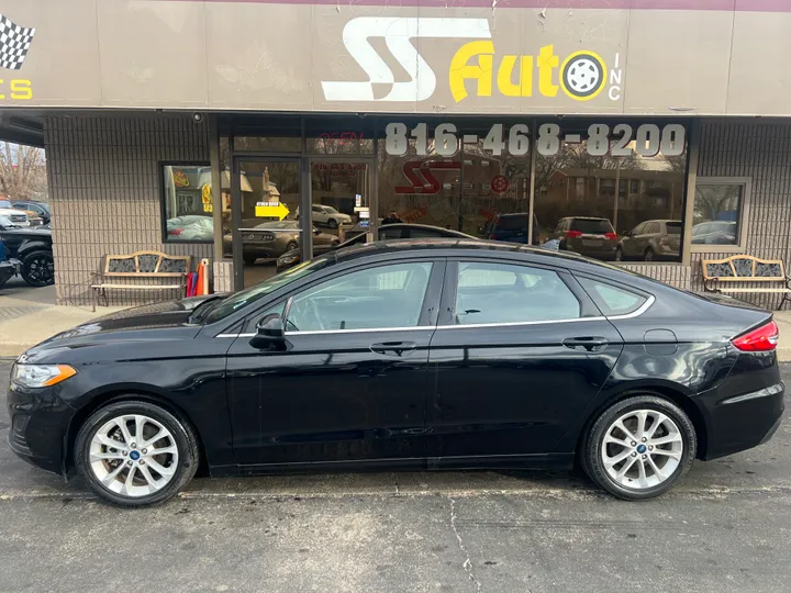 BLACK, 2019 FORD FUSION Image 2