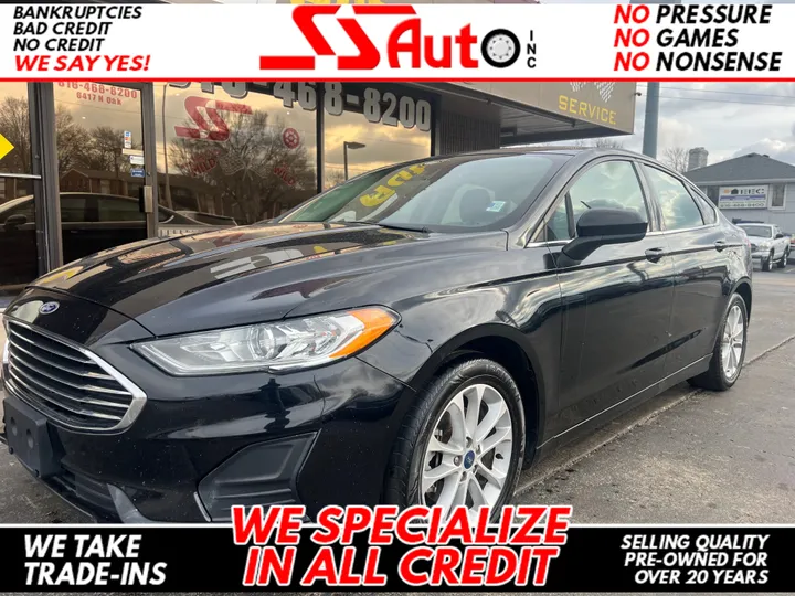 BLACK, 2019 FORD FUSION Image 1