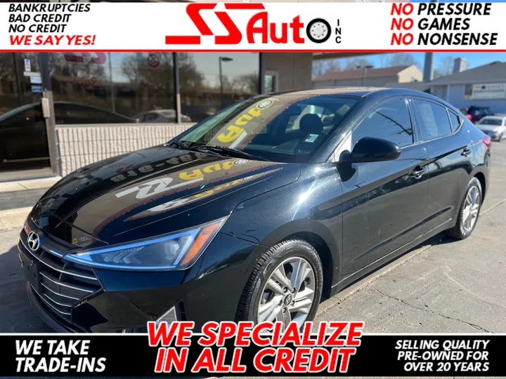 BLACK, 2019 HYUNDAI ELANTRA Image 1