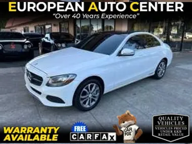 WHITE, 2016 MERCEDES-BENZ C-CLASS Image 2