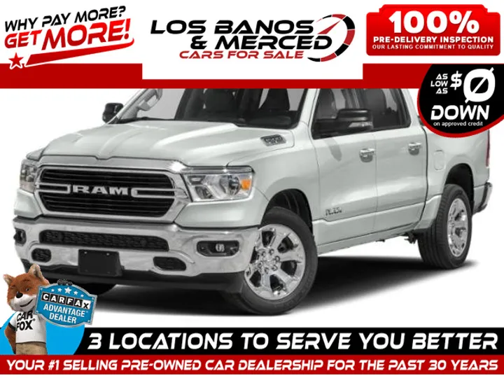 BRIGHT WHITE CLEARCOAT, 2021 RAM 1500 Image 1