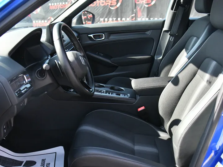 BLUE, 2022 HONDA CIVIC SEDAN Image 13