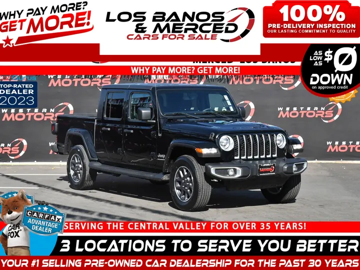 BLACK CLEARCOAT, 2023 JEEP GLADIATOR Image 1