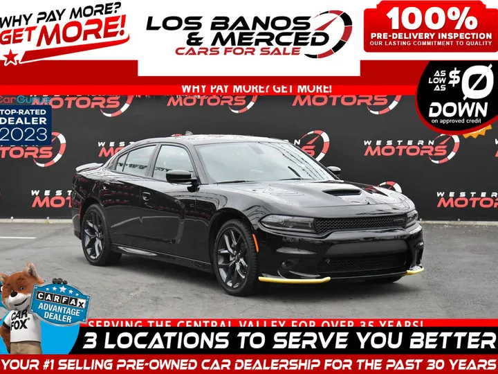 PITCH BLACK CLEARCOAT, 2023 DODGE CHARGER Image 1