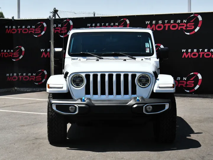 BRIGHT WHITE CLEARCOAT, 2022 JEEP WRANGLER 4XE Image 2