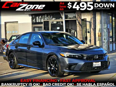 BLACK, 2022 HONDA CIVIC Image 