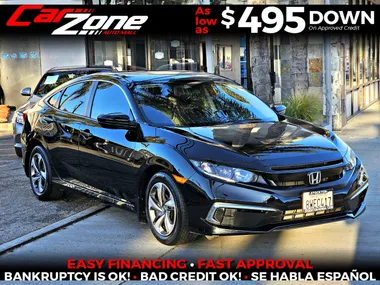 BLACK, 2021 HONDA CIVIC Image 