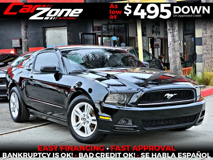BLACK, 2014 FORD MUSTANG Image 1