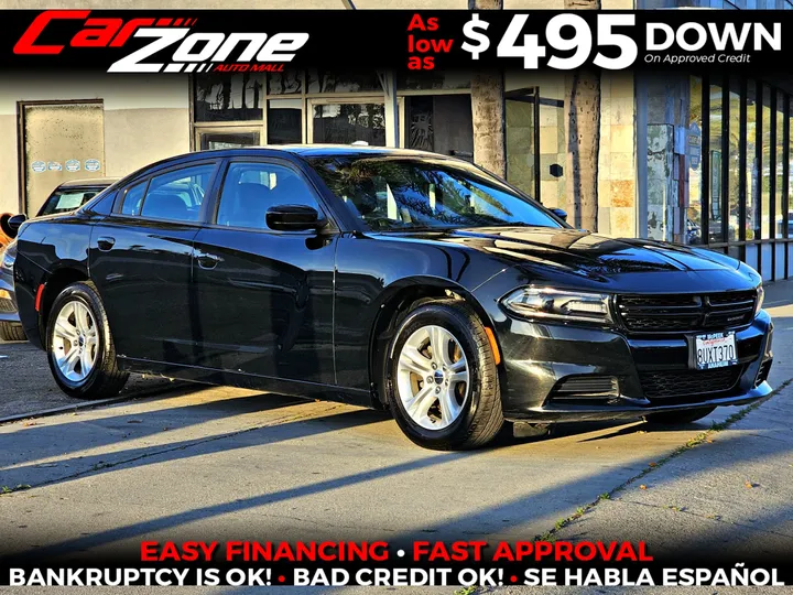 BLACK, 2021 DODGE CHARGER Image 1