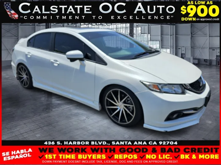 ]WHITE, 2015 HONDA CIVIC Image 1