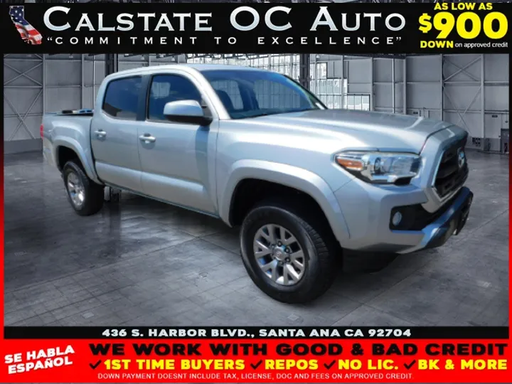 SILVER, 2016 TOYOTA TACOMA DOUBLE CAB Image 1