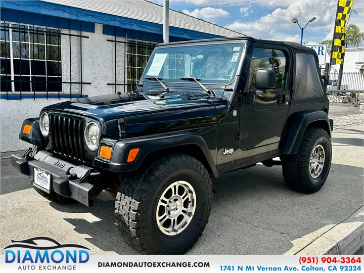 BLACK, 2004 JEEP WRANGLER Image 1