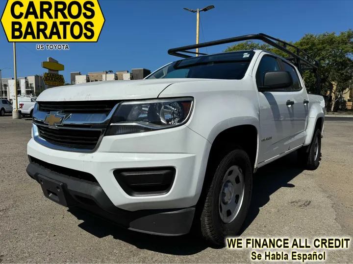 WHITE, 2019 CHEVROLET COLORADO CREW CAB Image 1