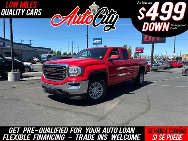 RED, 2018 GMC SIERRA 1500 DOUBLE CAB Image 