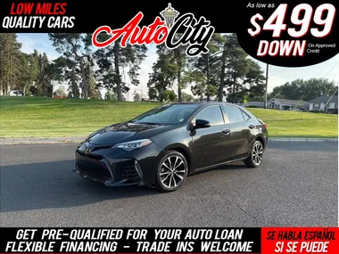 BLACK, 2017 TOYOTA COROLLA Image 