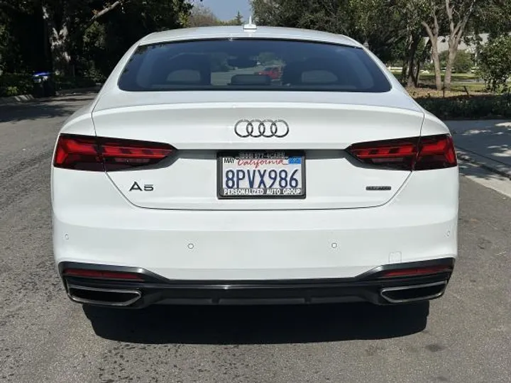 WHITE, 2020 AUDI A5 PREMIUM PLUS Image 6