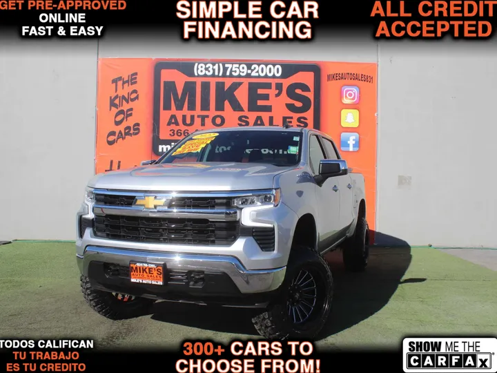 SILVER, 2022 CHEVROLET SILVERADO LT Image 1