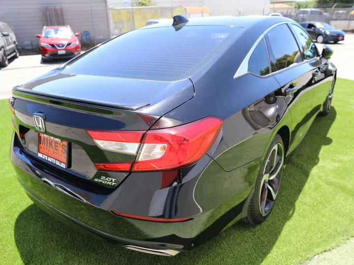 BLACK, 2021 HONDA ACCORD SPORT Image 6