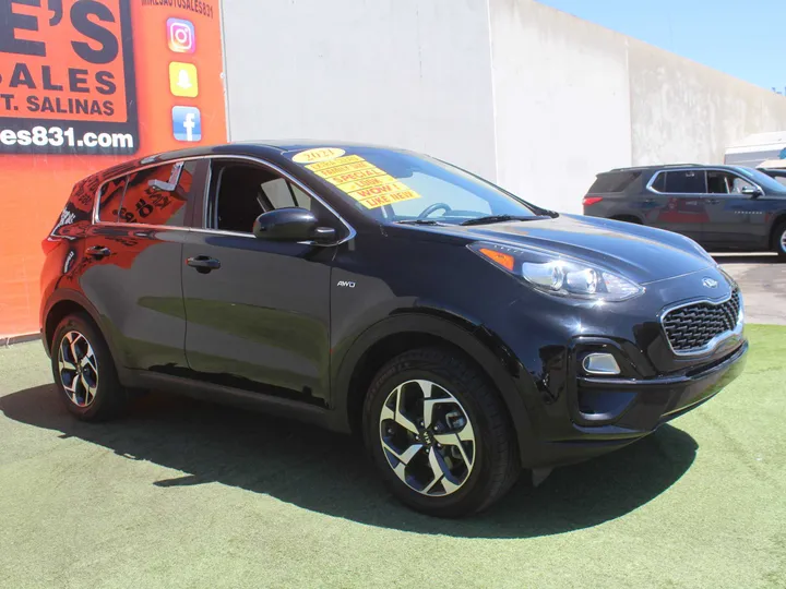 BLACK, 2021 KIA SPORTAGE LX Image 7